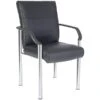 Greenwich Leather Faced Visitor Chair -Office Furniture 000593