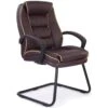 Rome Leather Faced Visitor Chair -Office Furniture 000994