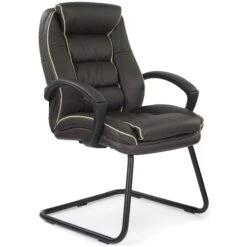 Rome Leather Faced Visitor Chair -Office Furniture 000995