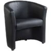 NEXT DAY Pentland Leather Faced Tub Chair -Office Furniture 011570