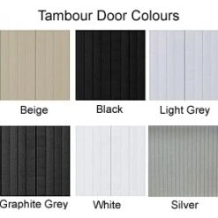 Silverline Two Tone Kontrax Tambour Cupboards -Office Furniture 018906