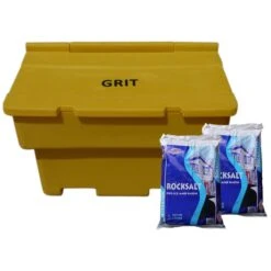 Stackable 200 Litre Grit Bin & De-icing Salt Bundle