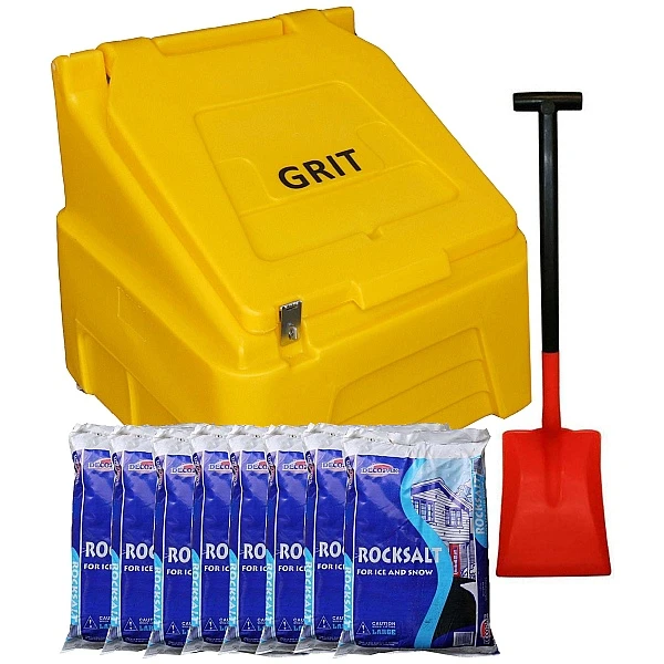200L Grit Bin With De-icing Salt & Shovel 3 200L Grit Bin With De-icing Salt & Shovel
