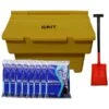 Stackable 200L Grit Bin With De-icing Salt & Shovel -Office Furniture 019209