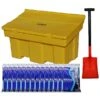 Stackable 350L Grit Bin With De-icing Salt & Shovel -Office Furniture 019210
