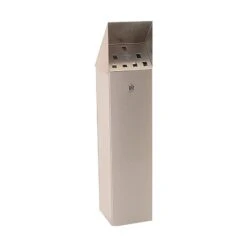 Hooded Top Floor Standing Cigarette Bin