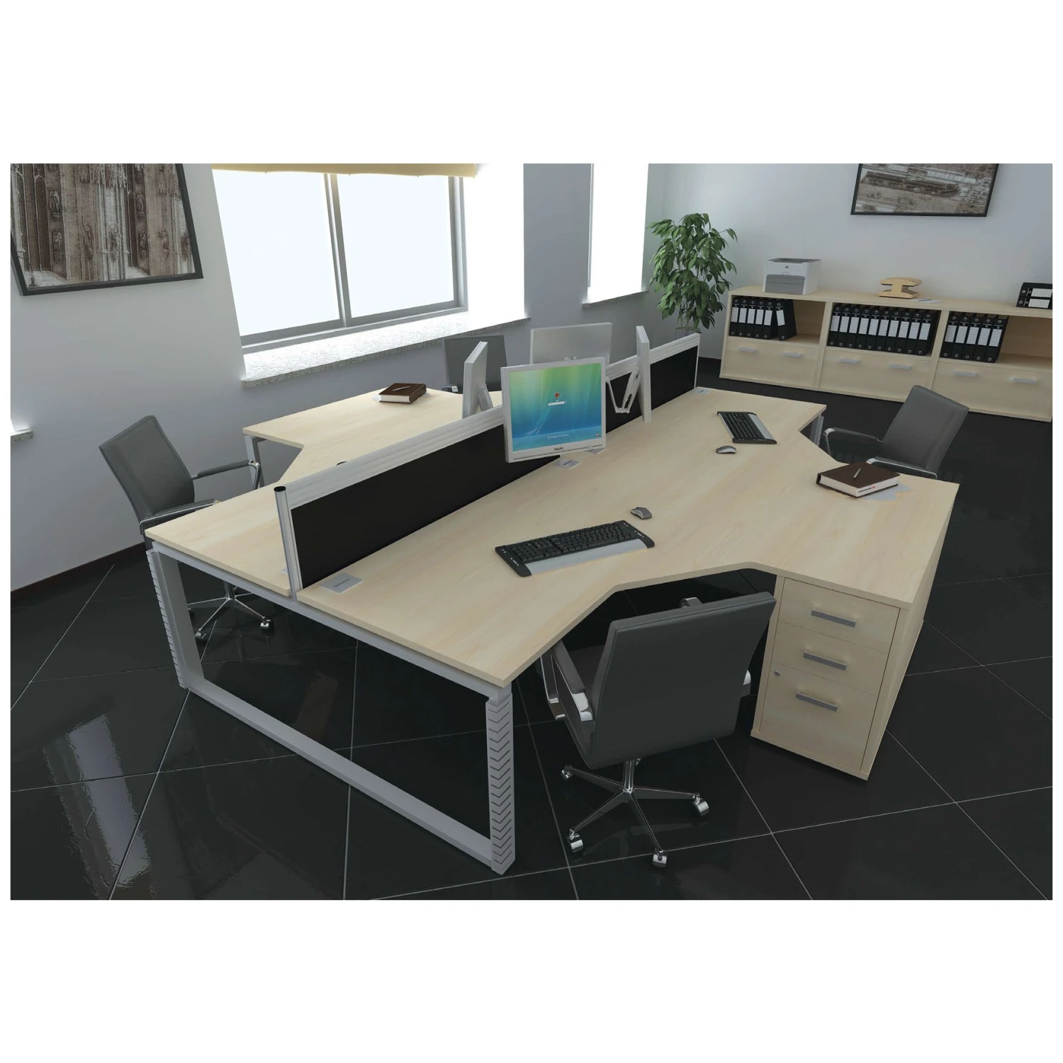 Interface Ergonomic Starter Bench Desks 4 Interface Ergonomic Starter Bench Desks - Image 2