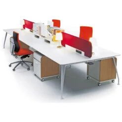 DNA Double Rectangular Bench Desk Extension -Office Furniture 028378
