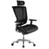 Nefil Ergonomic Mesh & Leather Office Chair (With Headrest) -Office Furniture 030026