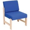 Heavy Duty Solid Beech Low Reception Chair -Office Furniture 030299