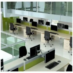 Elite Linnea Compact Double Bench Rectangular Desk Add On -Office Furniture 033186