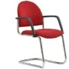 Pledge Arena Rounded Back Stackable Cantilever Conference Chair -Office Furniture 033521