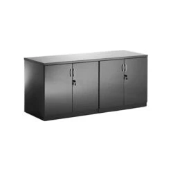 Black Lumina High Gloss Credenza Unit