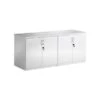 White Lumina High Gloss Credenza Unit -Office Furniture 037547