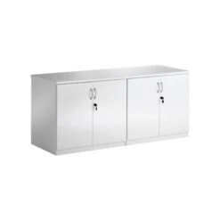 White Lumina High Gloss Credenza Unit
