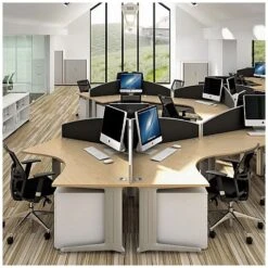 Elite Kassini Height Adjustable 120 Degree Desks -Office Furniture 038355