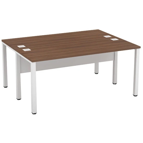 Presence Compact Rectangular Double Bench Desks 3 Presence Compact Rectangular Double Bench Desks