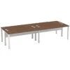 Presence Rectangular Compact Quad Bench 1 Presence Rectangular Compact Quad Bench -Office Furniture 045386