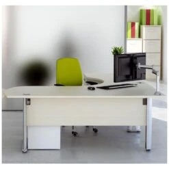 Elite Optima Plus Executive Radius Ergonomic Desks -Office Furniture 046405