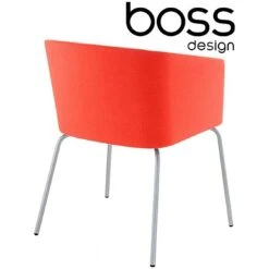 Boss Design Toto Low Back Chrome Tub Chairs -Office Furniture 046672