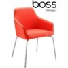 Boss Design Toto High Back Chrome Tub Chairs -Office Furniture 046685