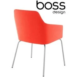 Boss Design Toto High Back Chrome Tub Chairs -Office Furniture 046748