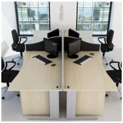 Elite Optima Plus Double Wave Desks -Office Furniture 046759