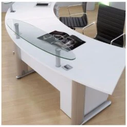 Elite Optima Plus Radius Reception Desks