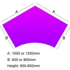 Elite Advance Height Settable 120° Workstation -Office Furniture 048460