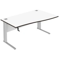 Elite Optima Plus Height Adjustable Single Wave Desks