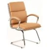 Formosa Enviro Leather Cantilever Chair Tan -Office Furniture 054480