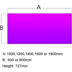 Gresham Script Rectangular Pedestal Desks -Office Furniture 061072