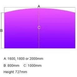 Gresham EX10 Bow Fronted Rectangular Desks 9 Gresham EX10 Bow Fronted Rectangular Desks -Office Furniture 063033