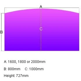 Gresham EX10 Bow Fronted Rectangular Desks 6 Gresham EX10 Bow Fronted Rectangular Desks - Image 4