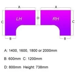 Gresham EX10 Executive Ergonomic Desks 7 Gresham EX10 Executive Ergonomic Desks -Office Furniture 063171
