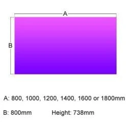 Gresham EX10 Executive Rectangular Desks -Office Furniture 063190