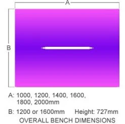 Gresham Mesa Rectangular Double Bench Desks 12 Gresham Mesa Rectangular Double Bench Desks -Office Furniture 063307