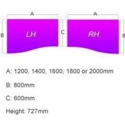Gresham Mesa Wave Single Bench Desks -Office Furniture 063311