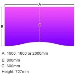 Gresham Mesa Double Wave Single Bench Desks -Office Furniture 063317