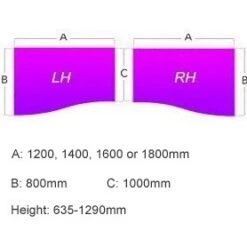 Gresham Rise Sit-Stand Wave Desks -Office Furniture 064189