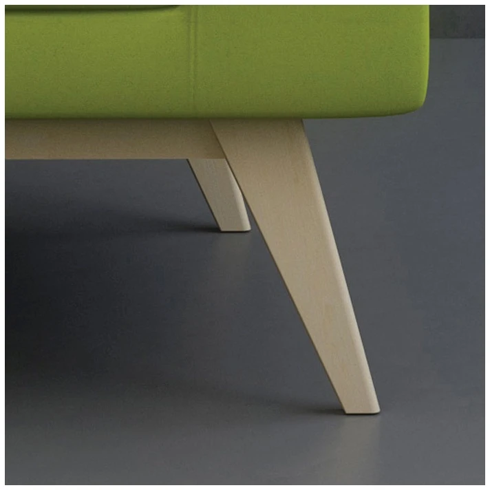 Gresham Alvier Wooden Leg Cushioned Back Sofas 4 Gresham Alvier Wooden Leg Cushioned Back Sofas - Image 2