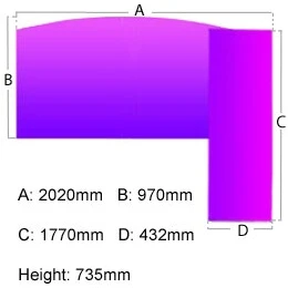 Mokka Executive Curved Desks With Support Return 4 Mokka Executive Curved Desks With Support Return - Image 2