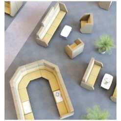 Gresham Take Up 2 Tier Corner Unit With Table -Office Furniture 067438