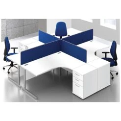 Commerce II White Ergonomic Office Desks -Office Furniture 068522