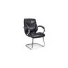 Geneva Black Leather Faced Visitor Chair -Office Furniture 069862