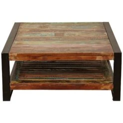 Accrington Reclaimed Wood Square Coffee Table