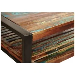 Accrington Reclaimed Wood Square Coffee Table -Office Furniture 070600