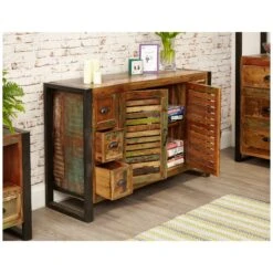 Accrington Reclaimed Wood Sideboard -Office Furniture 070682
