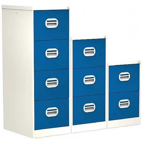 Silverline Two Tone Kontrax Filing Cabinets 3 Silverline Two Tone Kontrax Filing Cabinets