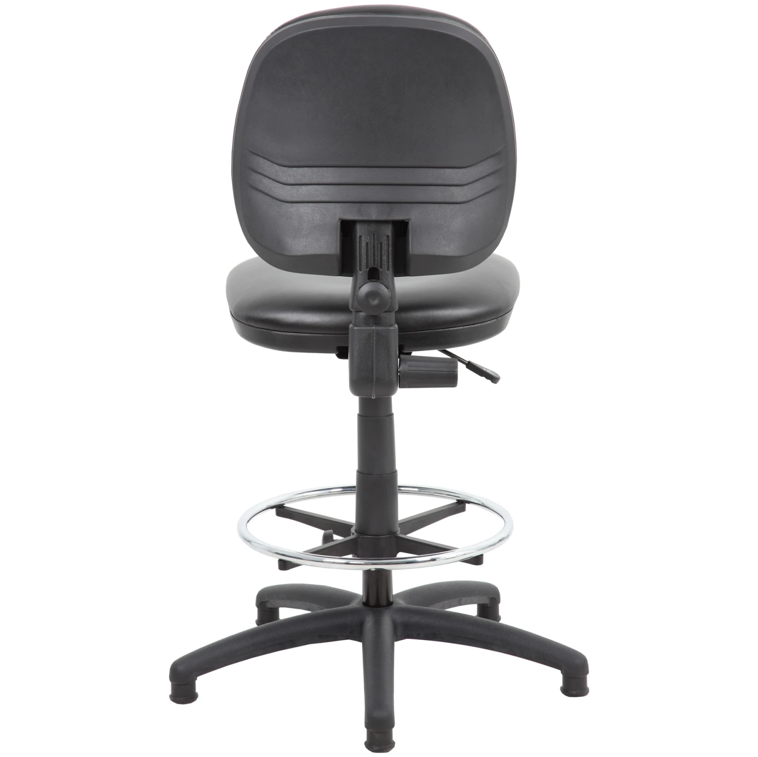 Comfort Leather Faced Draughtsman Chair 6 Comfort Leather Faced Draughtsman Chair - Image 4